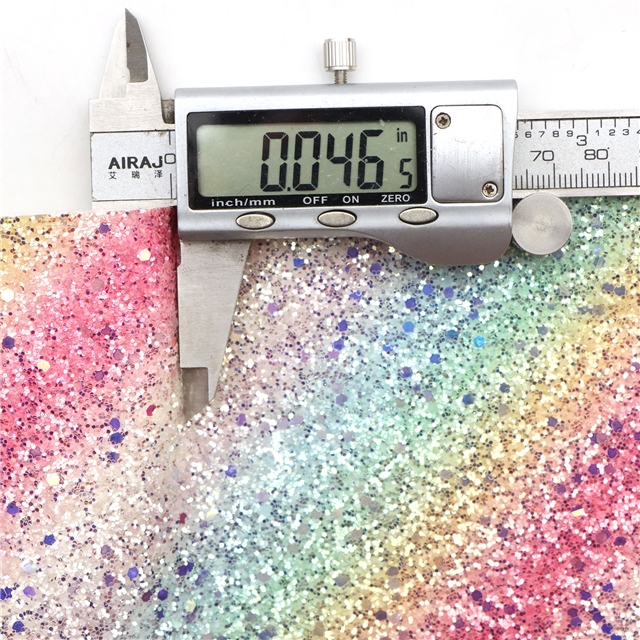 synthetic leather chunky glitter big small sequins mixed faux leather