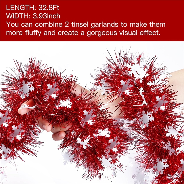 length: 2m resin christmas day floral decorative strips
