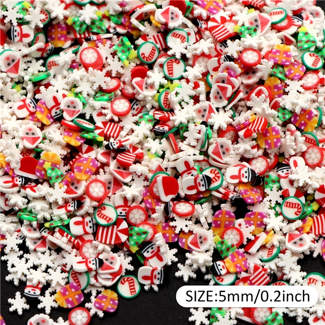 Christmas series soft ceramic slice packaging filler 11#