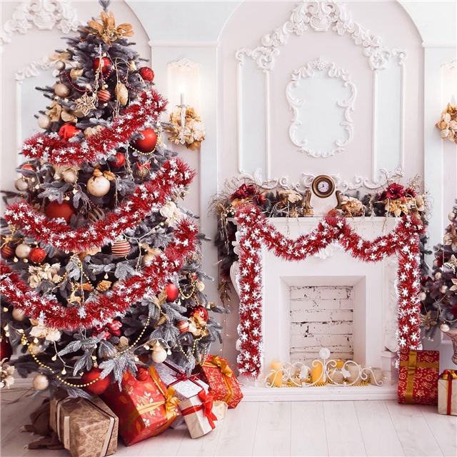 length: 2m resin christmas day floral decorative strips
