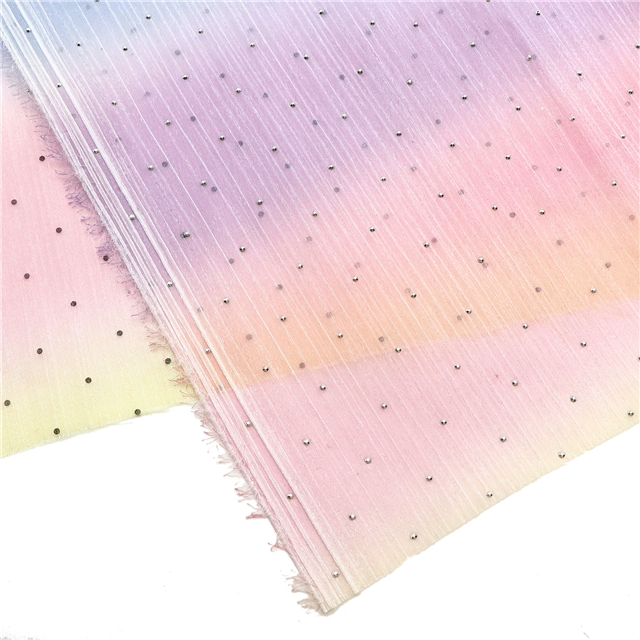 hot diamond organza fabric