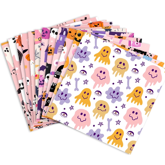 halloween pumpkin skull series gift packaging paper set