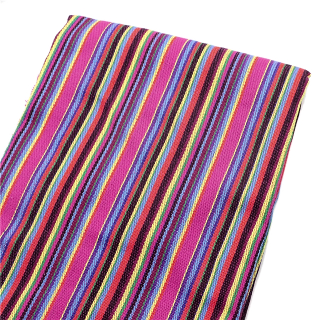 ethnic style series polyester cotton colored weaving fabric