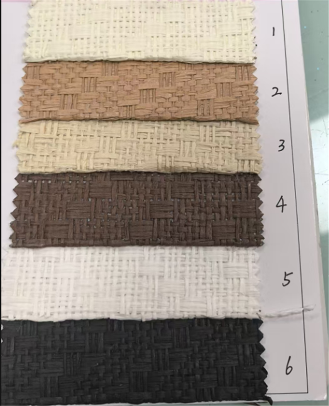 plain paper grass woven fabric