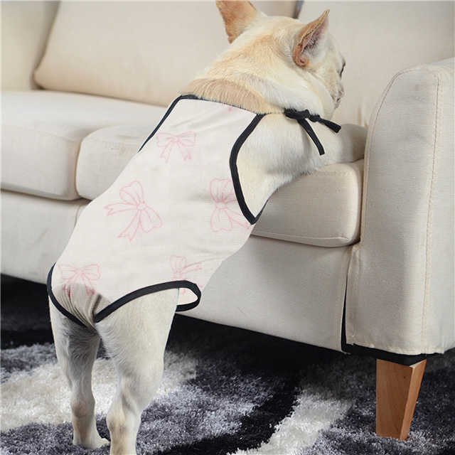 cotton double-layer crepe printed bow fabric