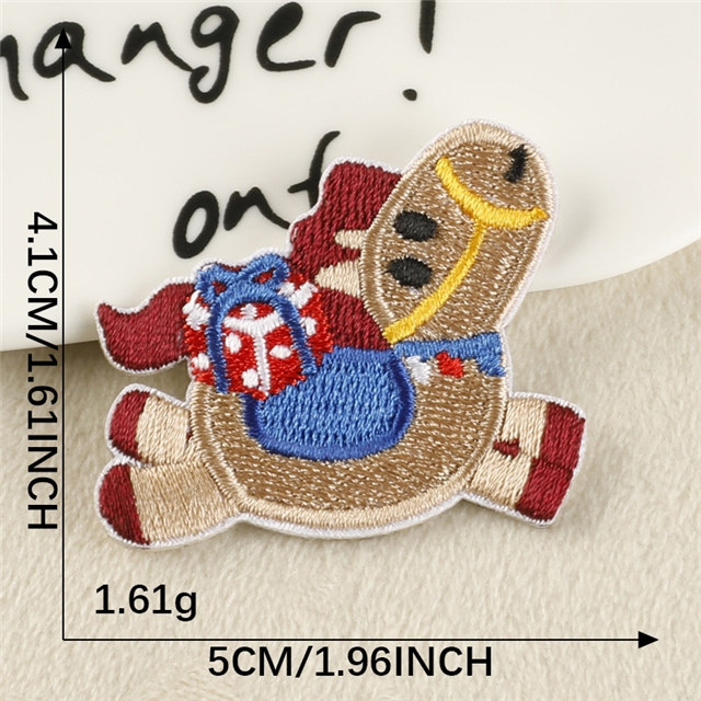 cute little horse embroidery self adhesive patches