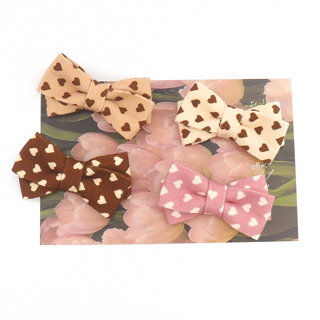 twill knitted heart layering cloth ribbons