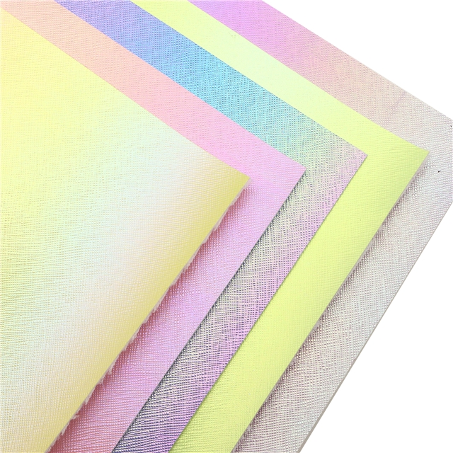 synthetic leather iridescent cross pattern faux leather