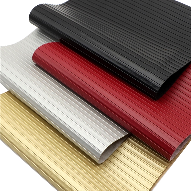 synthetic leather bump texture stripe plain color faux leather