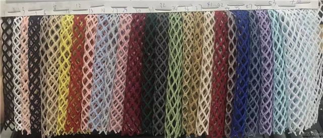 plain colour lace mesh fabric
