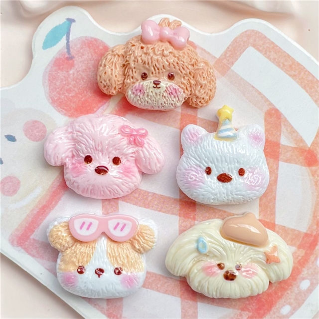 resin Simulated puppy 3d resin accessories