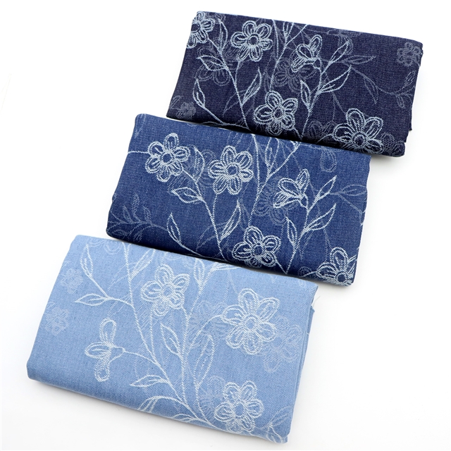 thick jacquard denim fabric 3#,50*176cm(19.7*69.3