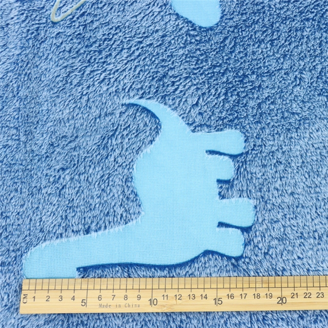 cartoon printed luminous flannel fabric