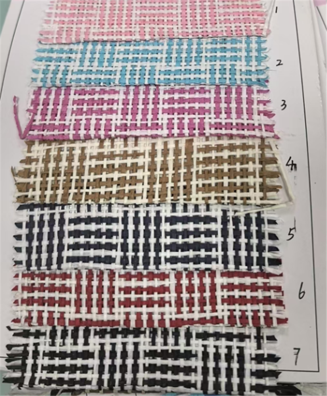 double color paper grass woven fabric