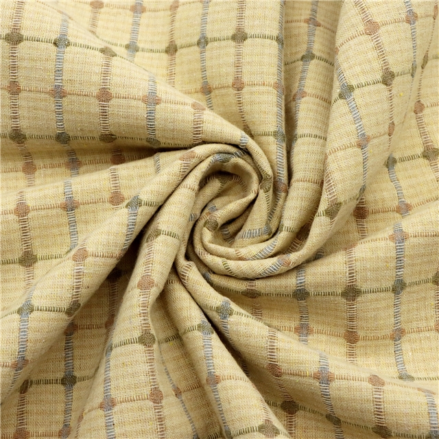 cotton coarse spun color woven checkerboard fabric 3#,50*143cm(19.7*56.3