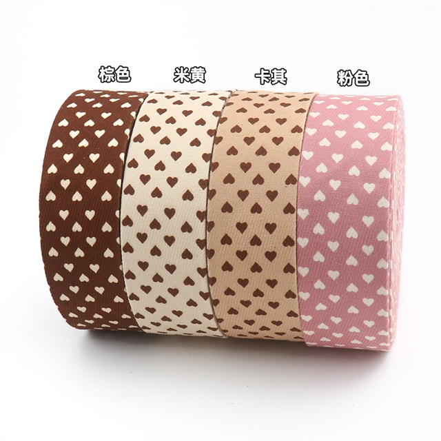 twill knitted heart layering cloth ribbons