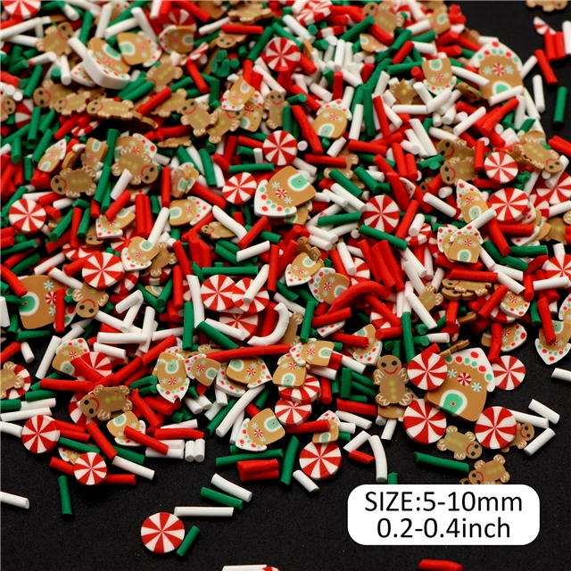 Christmas series soft ceramic slice packaging filler 12#