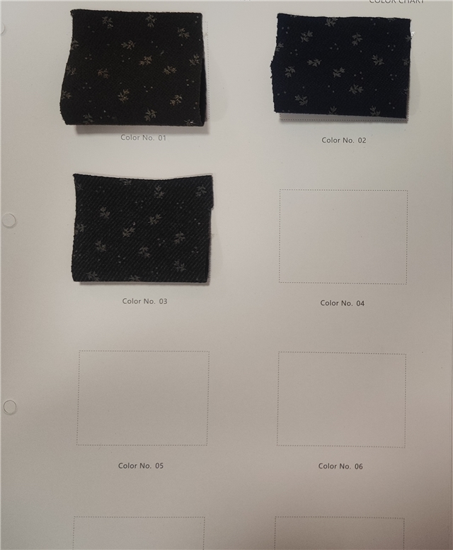 2 ways small floral twill brushed knitted fabric