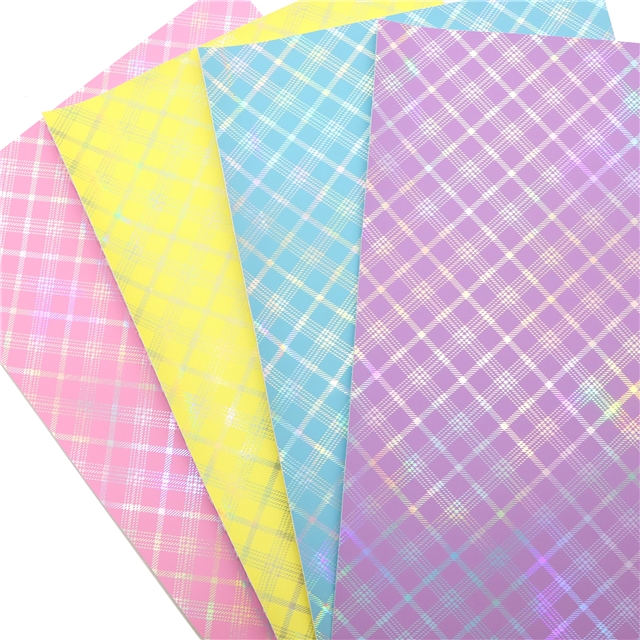 synthetic leather iridescent hot silver grid faux leather