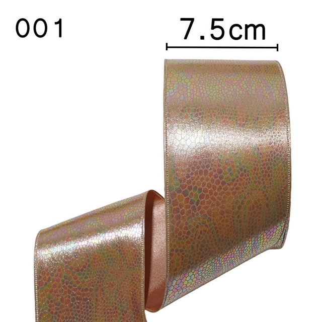 polyester colorful hot stamping gold snake patterned fabric composite color Ding woven tape