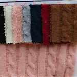 fried dough twists jacquard knitting wool fabric