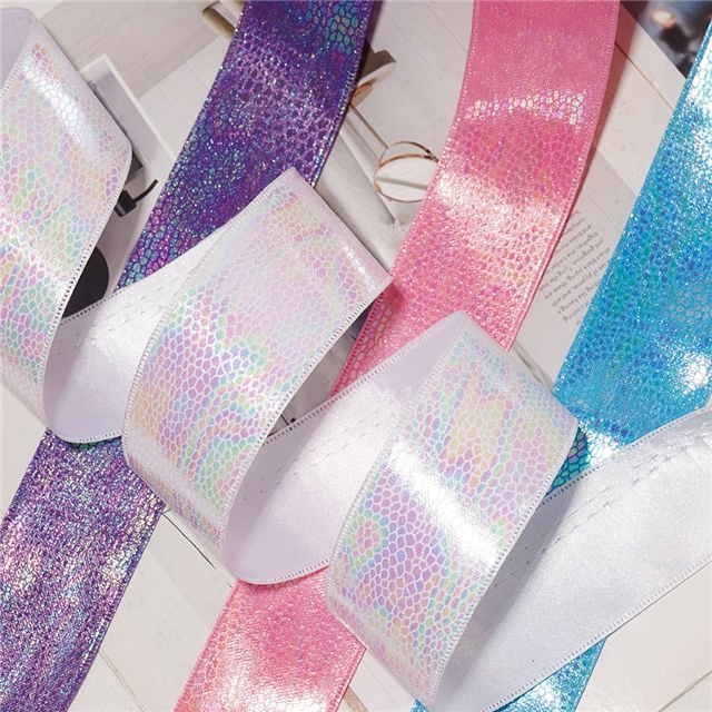 polyester colorful hot stamping gold snake patterned fabric composite color Ding woven tape