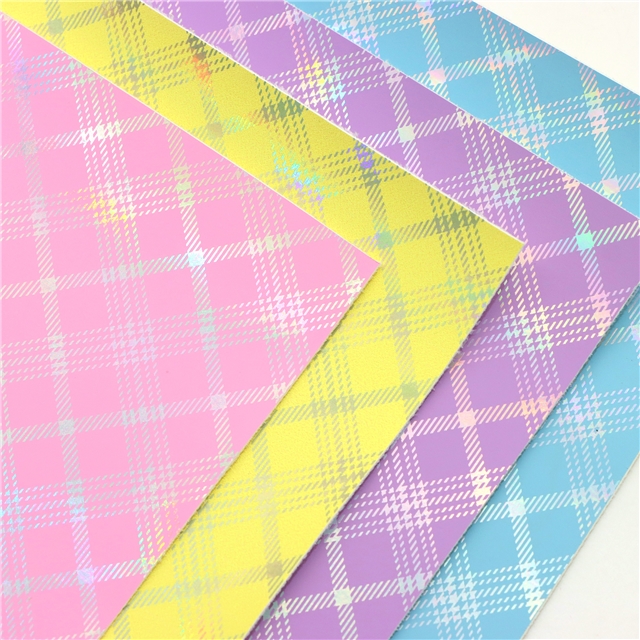 synthetic leather iridescent hot silver grid faux leather