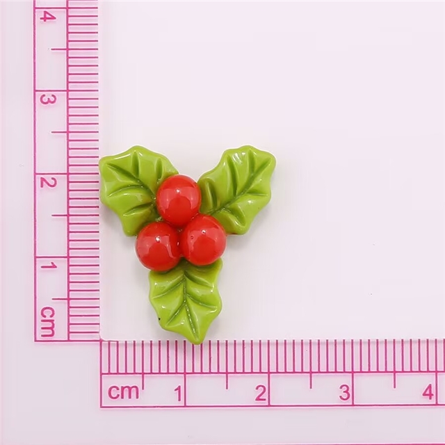 plastic/resin cartoon glossy christmas 3d resin accessories