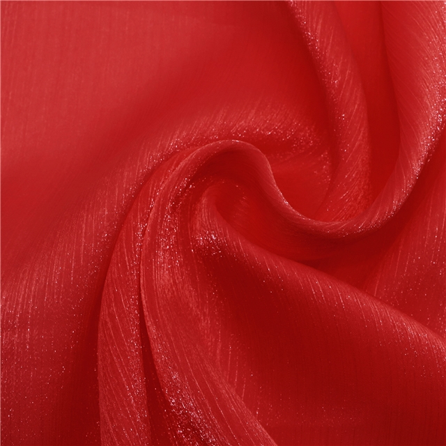 plain shimmering ice flower wrinkled organza fabric 57#,50*150cm(19.7*59.1