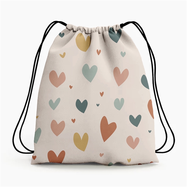 polyester cotton geometric heart series polyester cotton fabric set (5 pcs/set)