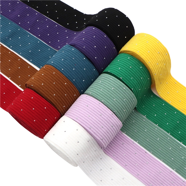 plain hotfix rhinestone corduroy tape