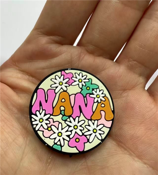 silicone flower letters silicone bead