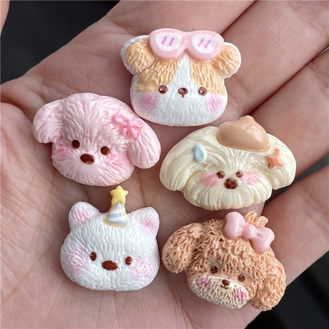 resin Simulated puppy 3d resin accessories