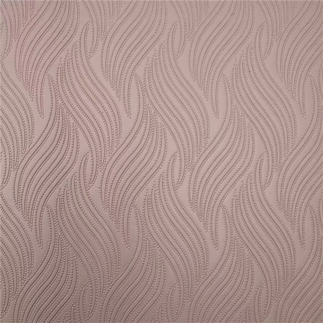 plain wave pattern embossing faux leather