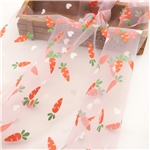 offset printing heart carrot mesh gauze