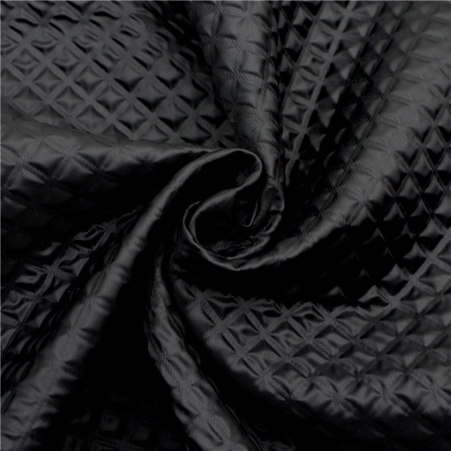3d grid embossed bubble fabric