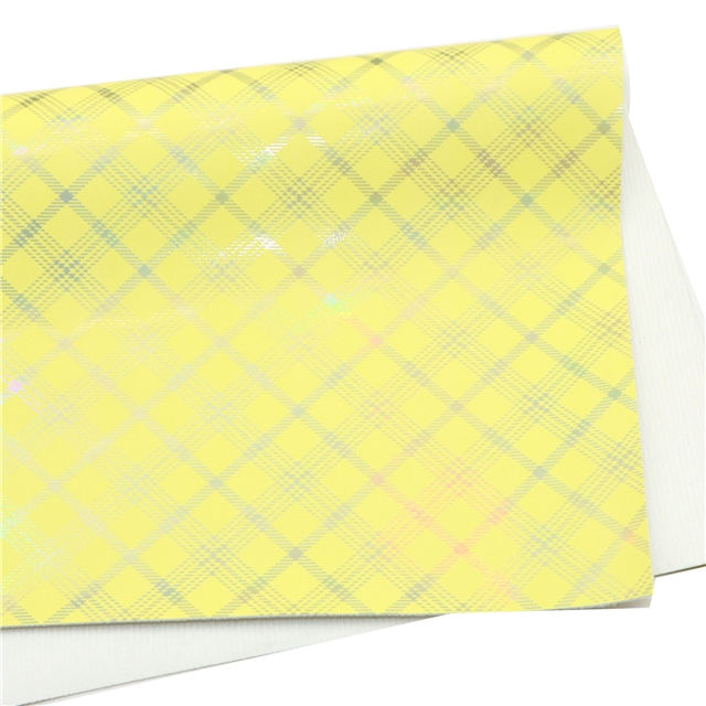 synthetic leather iridescent hot silver grid faux leather