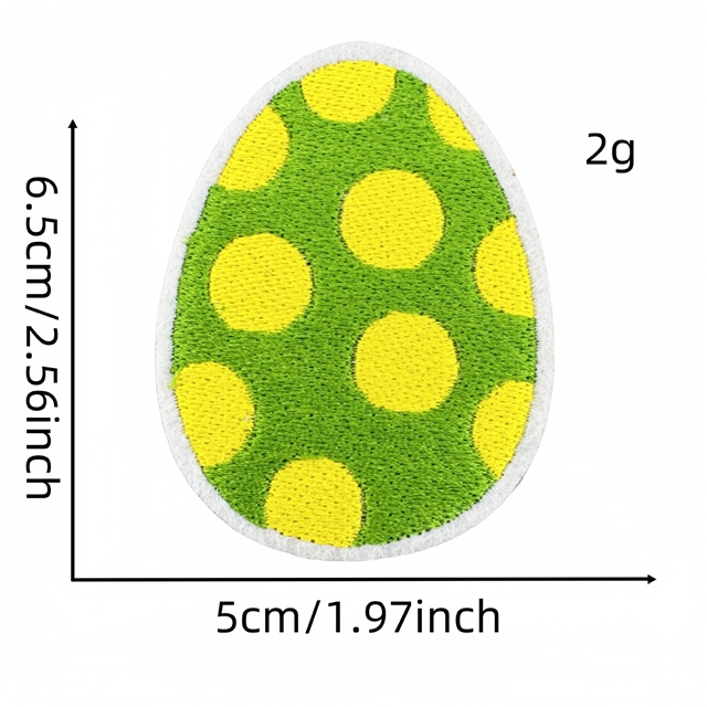 back with glue easter eggs embroidery patch（back with glue）
