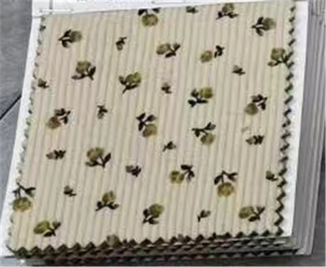 floral printed corduroy fabric