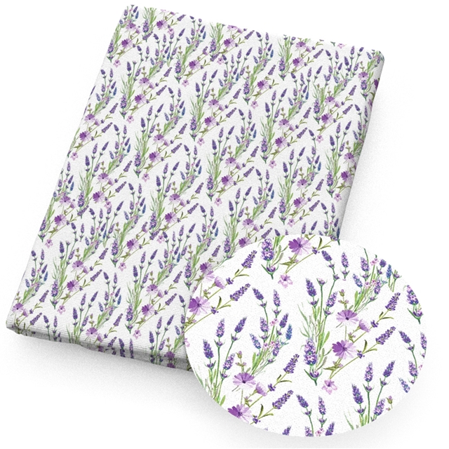 polyester cotton lavender series polyester cotton fabric set (5 pcs/set)