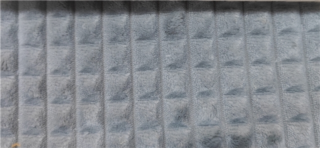 plain striped cut square velvet fabric
