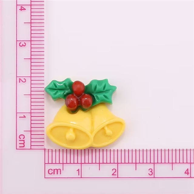 plastic/resin cartoon glossy christmas 3d resin accessories