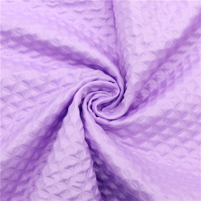 3d grid embossed bubble fabric