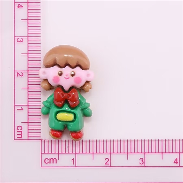 plastic/resin cartoon glossy christmas 3d resin accessories