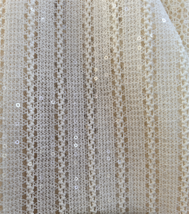 pequins knitted yarn with hollow jacquard fabric