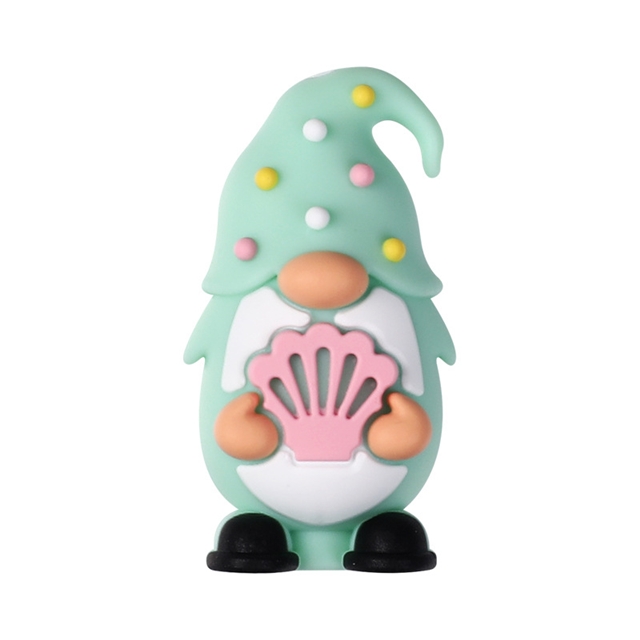 silicone three-dimensional gnome silicone bead