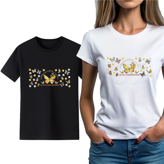 cotton Iron On Transfer Stickers and T-shirts