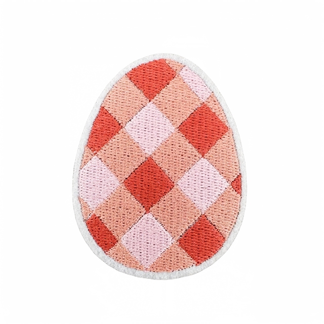 back with glue easter eggs embroidery patch（back with glue）