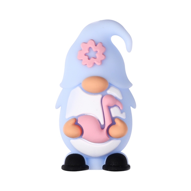 silicone three-dimensional gnome silicone bead