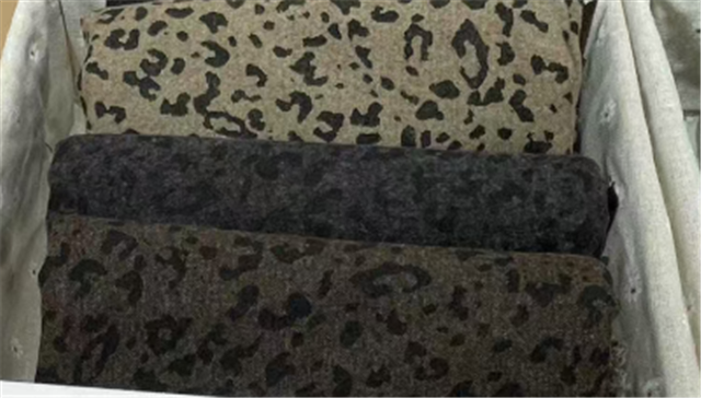 leopard print twill brushed fabric